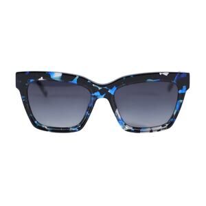 DKNY Square Women's Designer Sunglasses - Sapphire Tortoise / Blue - NWT